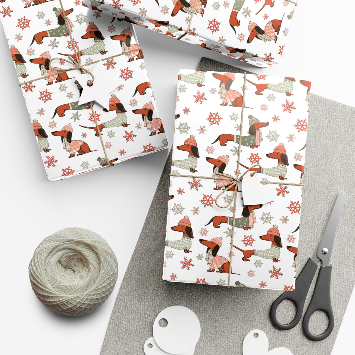 Dachshund Through The Snow - Wrapping Paper