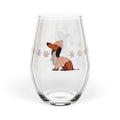 Dachshund Through The Snow - Wine Glass