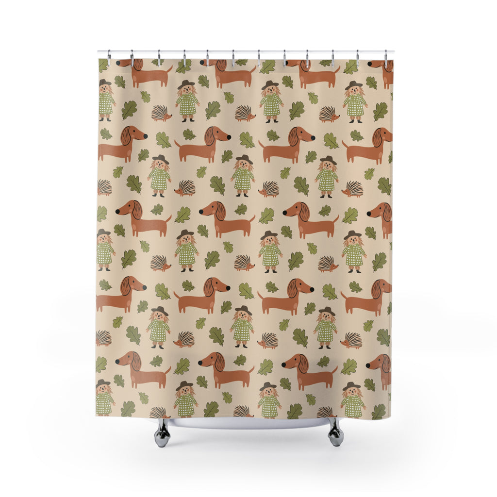 Scarecrow & Sausages - Shower Curtain