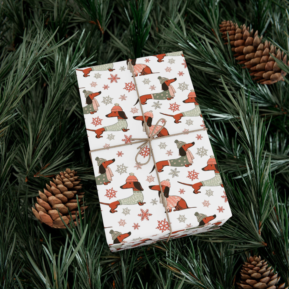 Dachshund Through The Snow - Wrapping Paper