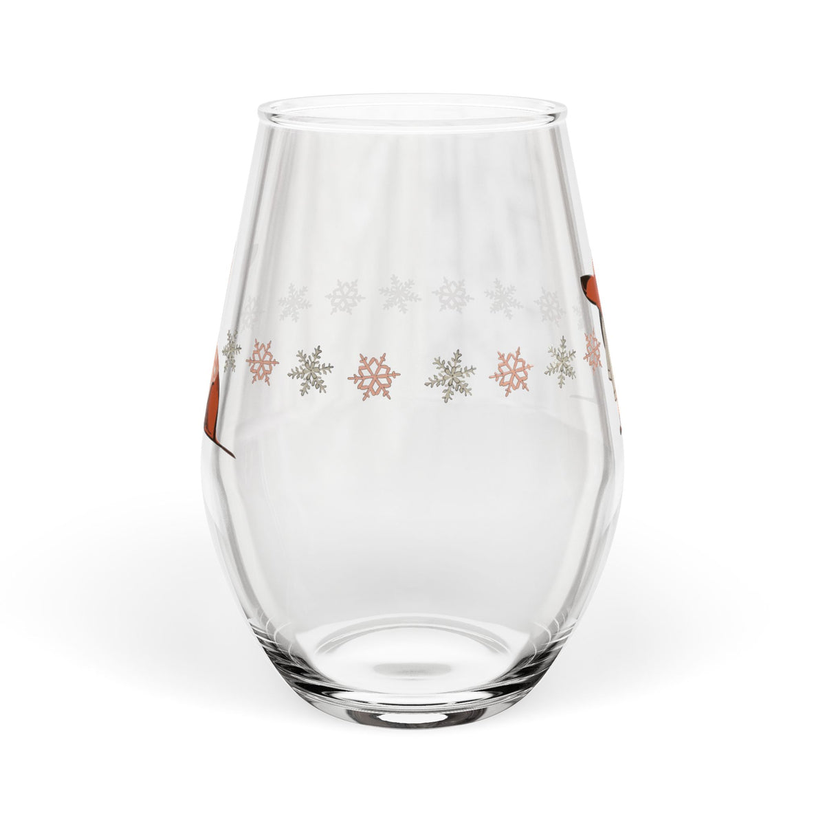 Dachshund Through The Snow - Wine Glass