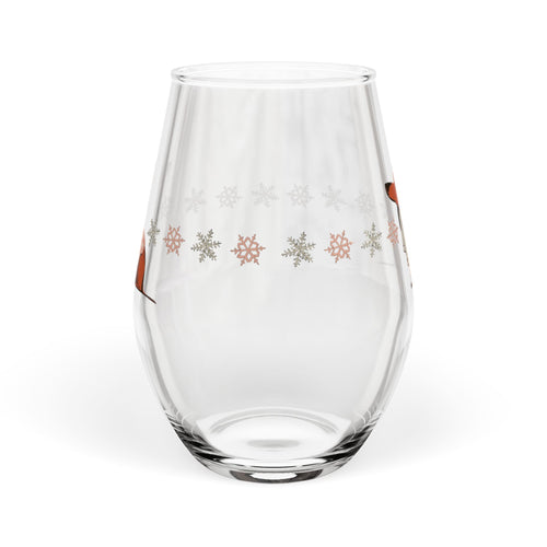 Dachshund Through The Snow - Wine Glass