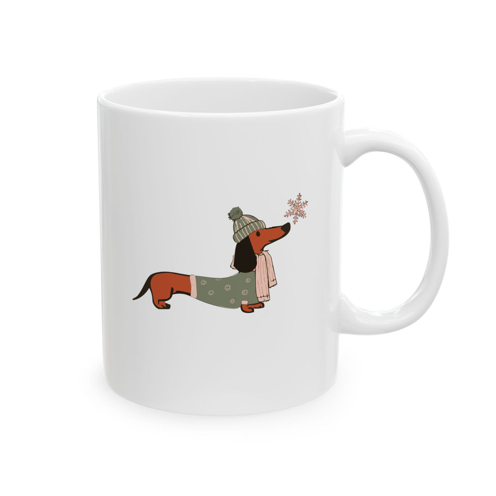 Dachshund Through The Snow - Coffee Mug