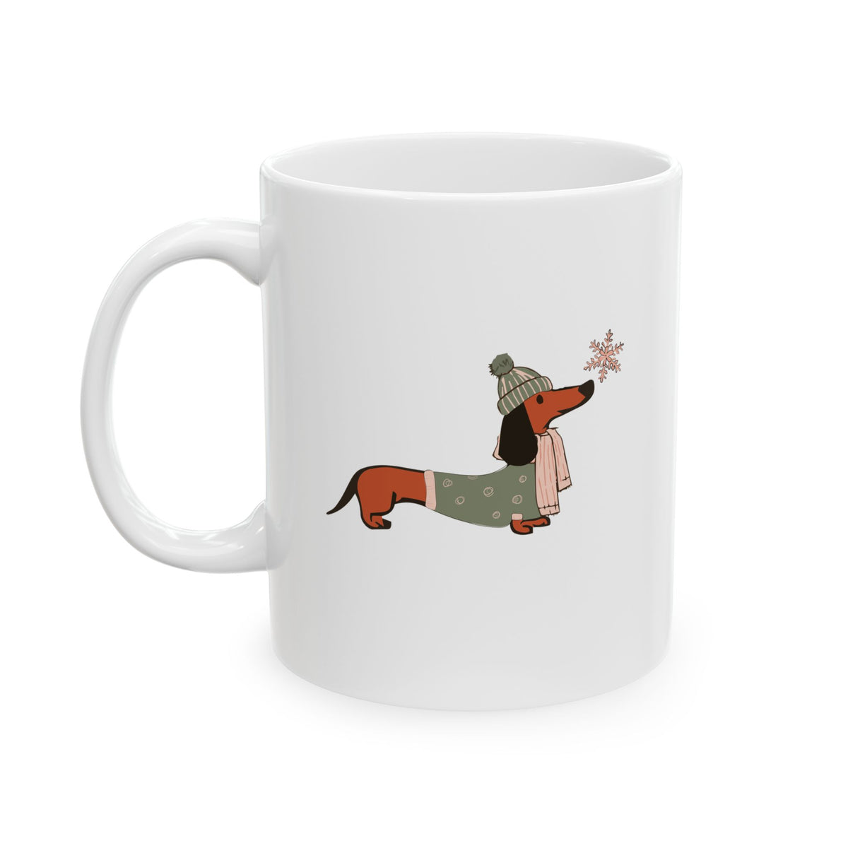 Dachshund Through The Snow - Coffee Mug