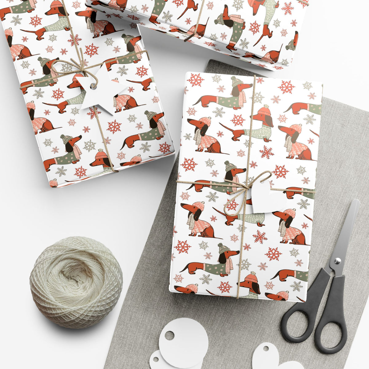 Dachshund Through The Snow - Wrapping Paper