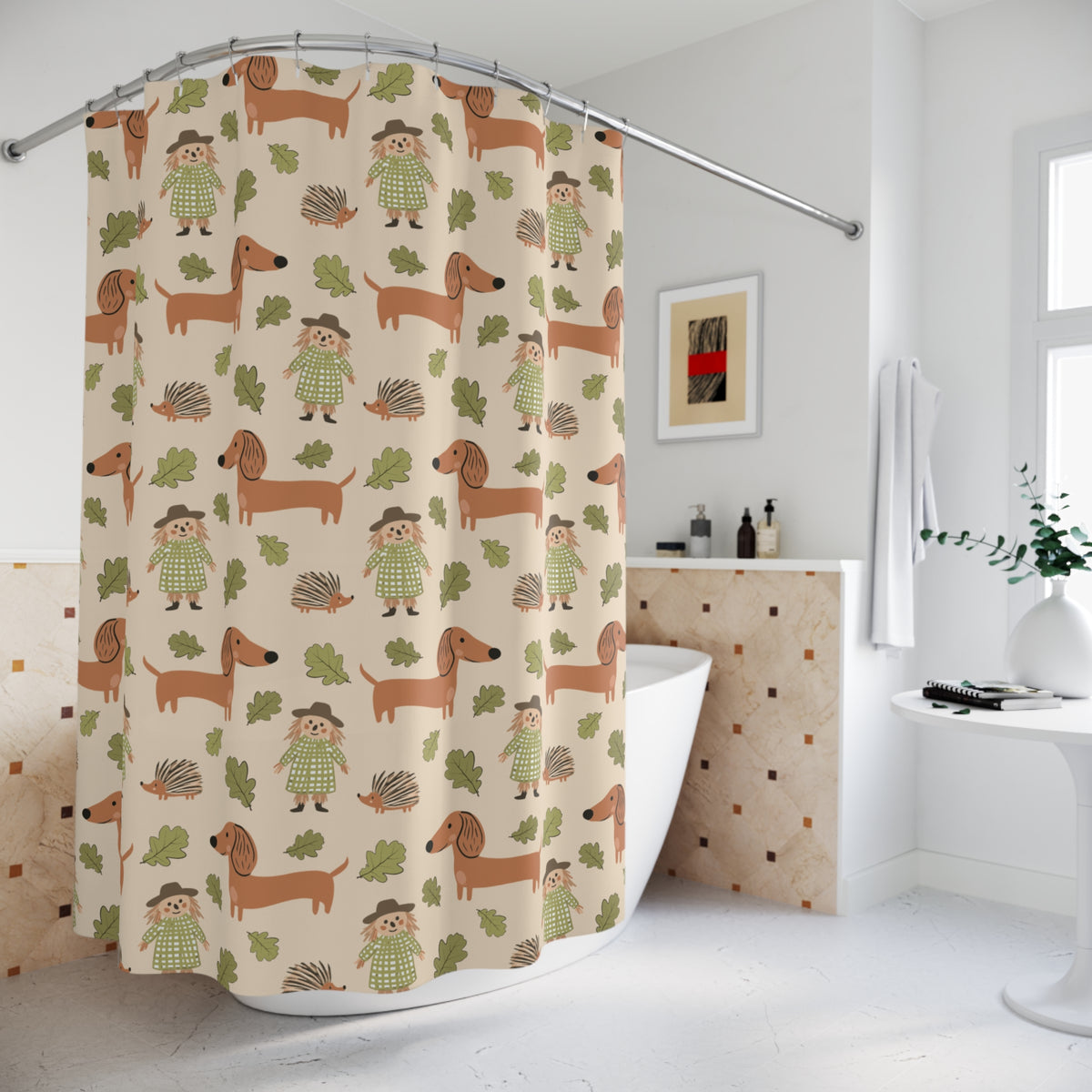 Scarecrow & Sausages - Shower Curtain