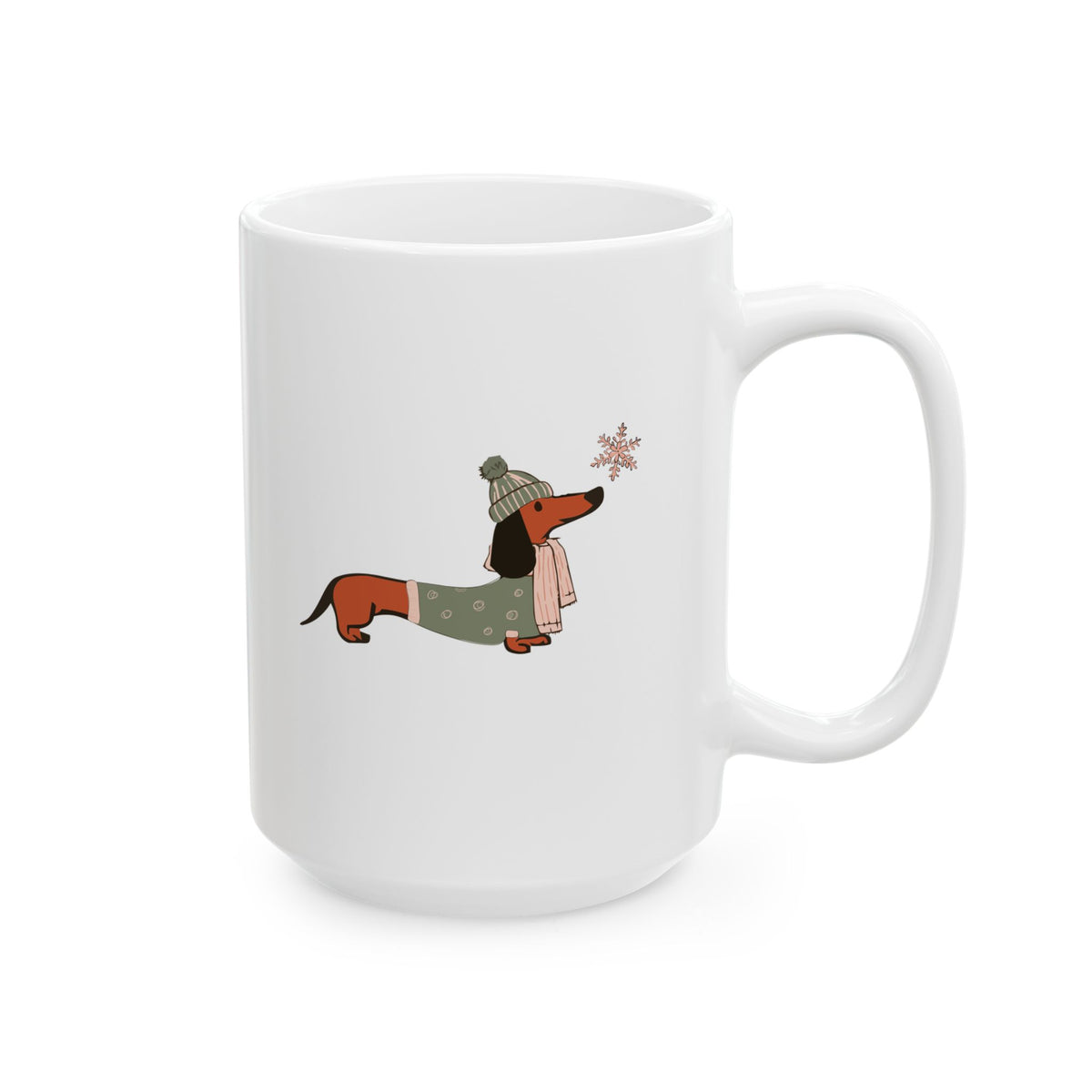 Dachshund Through The Snow - Coffee Mug
